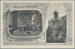 GA Thematik: Luther: 1921, German Empire. Lot Of 2 Private Picture Postcards "LUTHER, 400th Anniversary - Teologi