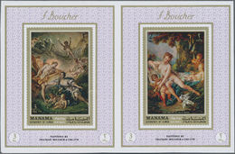 ** Thematik: Malerei, Maler / Painting, Painters: 1971, AJMAN-MANAMA: Nude Paintings By Francois Bouche - Sonstige & Ohne Zuordnung