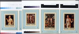 ** Thematik: Malerei, Maler / Painting, Painters: 1971, AJMAN-MANAMA: Nude Paintings Of Adam And Eve (T - Autres & Non Classés