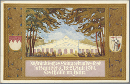 GA Thematik: Musik / Music: 1914, Bavaria. Private Picture Postcard 5pf Hupp. Showing "Fränkisches Säng - Musique