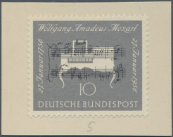 (*) Thematik: Musik-Komponisten / Music-composers: 1956, 200. Geburtstag W.A. Mozart 10 Pfg. In Geändert - Musik