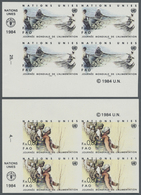 ** Thematik: Nahrung / Food: 1984, UN Geneva. Complete Issue "World Food Day" In 2 Imperforate Corner B - Alimentation