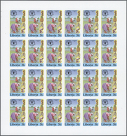 ** Thematik: Nahrung / Food: 1985, Liberia. Complete Set WORLD FOOD DAY (2 Values) In Imperforate Minia - Food