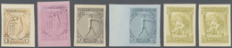 (*) Thematik: Olympische Spiele / Olympic Games: 1906, Griechenland Für Athen. Lot Von 6 PROBEDRUCKEN: J - Autres & Non Classés