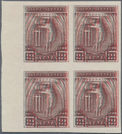 **/ Thematik: Olympische Spiele / Olympic Games: 1906, 2 Lepta Discus Thrower, Mnh Block Of Four From Le - Andere & Zonder Classificatie