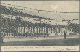 Br Thematik: Olympische Spiele / Olympic Games: 1906, Griechenland Für Athen. Lot Von 1 AK "Grèce, Jeux - Other & Unclassified
