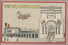 Br Thematik: Olympische Spiele / Olympic Games: 1920, Belgien Für Antwerpen '20. Kpl. Olympiasatz Auf F - Autres & Non Classés