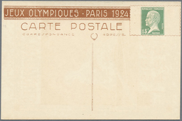 GA Thematik: Olympische Spiele / Olympic Games: 1924, France. Picture Postcard 15c Pasteur "Jeux Olymiq - Sonstige & Ohne Zuordnung