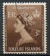 Tokelau 1953 3p Queen Elizabeth II Issue #4 - Tokelau