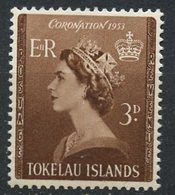 Tokelau 1953 3p Queen Elizabeth II Issue #4 - Tokelau