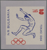 ** Thematik: Olympische Spiele / Olympic Games: 1964, Bulgarien, 2 St. Mit Den Abarten „ungezähnt” Sowi - Autres & Non Classés