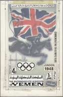 Thematik: Olympische Spiele / Olympic Games: 1968, Yemen (Kingdom). Artist's Drawing For The Sixth 4 - Andere & Zonder Classificatie