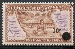 Tokelau 1967 10c Map Issue 11 - Tokelau