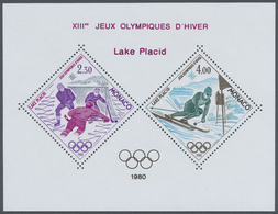 ** Thematik: Olympische Spiele / Olympic Games: 1980, Lake Placid, Monaco Ausgabe 1980 In Zwei Sonder-B - Autres & Non Classés