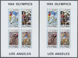 (*) Thematik: Olympische Spiele / Olympic Games: 1984, Philippinen, Unissued Olympics Set Of 6 Imperfora - Andere & Zonder Classificatie