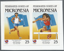 Thematik: Olympische Spiele / Olympic Games: 1988, Micronesia. Imperforate Proof In Issued Colors Fo - Andere & Zonder Classificatie