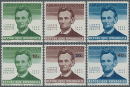 ** Thematik: Persönlichkeiten / Personalities: 1965, RWANDA: 100 Years Of Death Of Abraham LINCOLN 10c. - Andere & Zonder Classificatie