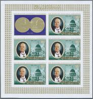 ** Thematik: Persönlichkeiten - Churchill / Personalities - Churchill: 1974, Cook Islands. Complete Set - Sir Winston Churchill