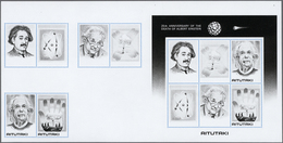 ** Thematik: Persönlichkeiten - Einstein / Personalities - Einstein: 1980, AITUTAKI: 25th Anniversary O - Albert Einstein