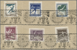 Brfst Thematik: Pfadfinder / Boy Scouts: 1925, Hungary. Scout Stamp With Another Five Stamps Of The Sports - Altri & Non Classificati