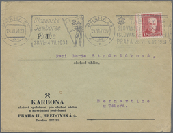 Br Thematik: Pfadfinder / Boy Scouts: 1931, Czechoslovakia. Boy Scout Czech Slogan Cancel "Slovanske Ja - Altri & Non Classificati