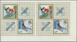 ** Thematik: Pfadfinder / Boy Scouts: 1967, Bhutan. Collective Proof Sheet Containing 2 Souvenir Sheets - Autres & Non Classés