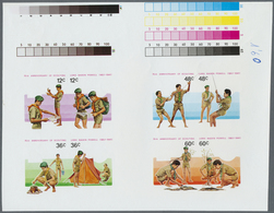 ** Thematik: Pfadfinder / Boy Scouts: 1983, 75th ANNIVERSARY OF SCOUTING - 8 Items; Cook Islands, Colle - Other & Unclassified