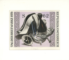 Thematik: Philatelie - Tag Der Briefmarke / Stamp Days: 1976, Austria. Original Artist's Painting By - Giornata Del Francobollo