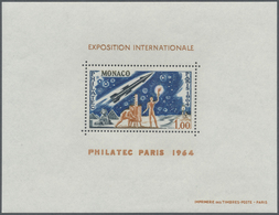 ** Thematik: Raumfahrt / Astronautics: 1964, MONACO: Philatec Paris 1.00 Fr. Mit Abbildung Einer Rakete - Andere & Zonder Classificatie