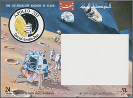 ** Thematik: Raumfahrt / Astronautics: 1969, Kingdom Of Yemen, Souvenir Sheet "History Of Outer Space E - Sonstige & Ohne Zuordnung