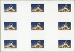 ** Thematik: Raumfahrt / Astronautics: 1972. Sharjah. Progressive Proof (6 Phases) In Complete Sheets C - Autres & Non Classés