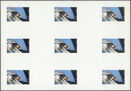 ** Thematik: Raumfahrt / Astronautics: 1972. Sharjah. Progressive Proof (6 Phases) In Complete Sheets C - Autres & Non Classés
