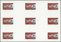 ** Thematik: Raumfahrt / Astronautics: 1972. Sharjah. Progressive Proof (6 Phases) In Complete Sheets C - Autres & Non Classés