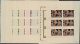 ** Thematik: Religion / Religion: 1966, Cook Islands. Progressive Proof (8 Phases) In Miniature Sheets - Other & Unclassified