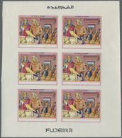 ** Thematik: Religion / Religion: 1970, Fujeira. Progressive Proof (7 Phases) In Miniature Sheets Of 6 - Autres & Non Classés