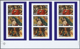 ** Thematik: Religion / Religion: 1981, Niue. Collective, Imperforate Proof Sheet Containing 3 Souvenir - Andere & Zonder Classificatie