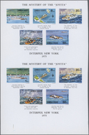 ** Thematik: Schiffe / Ships: 1975, SAMOA: Interpex New York Miniature Sheet With Five Stamps 'The Myst - Boten
