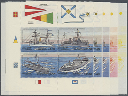 ** Thematik: Schiffe / Ships: 1991, URUGUAY: Institute For Sea And Marine Studies Se-tenant Set Of Four - Schiffe