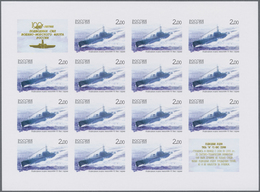 ** Thematik: Schiffe-U-Boote / Ships-submarines: 2005, Russia. Complete, IMPERFORATE Sheets Of 14 (+ 2 - Barche