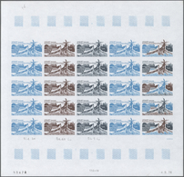 ** Thematik: Seefahrer, Entdecker / Sailors, Discoverers: 1979, F.S.A.T. Complete Color Proof Sheet Of - Esploratori