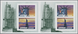 ** Thematik: Sehenswürdigkeiten-Freiheitsstatue / Sights- Statue Of Liberty: 1986, AITUTAKI: 100 Years - Sonstige & Ohne Zuordnung