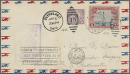 Br Thematik: Sport-Fußball / Sport-soccer, Football: 1930, Uruguay. Cover Flown From Cleveland, Ohio, D - Autres & Non Classés