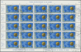 TO Thematik: Sport-Fußball / Sport-soccer, Football: 1954, Schweiz. Kpl. Bogen Fußball-WM-Marke, Gefäll - Other & Unclassified