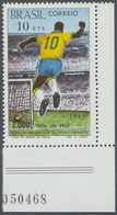 ** Thematik: Sport-Fußball / Sport-soccer, Football: 1969, 10c. "Pele", Marginal Copy From The Lower Ri - Autres & Non Classés