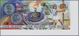 ** Thematik: Sport-Tennis / Sport-tennis: 1988, COOK ISLANDS: Summer Olympics Seoul Complete Set (Steff - Tennis