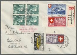 Br Thematik: Sport-Wintersport / Sport-winter Sports: 1939, Schweiz. Roter L4 "Welt-Eishockey / Meister - Winter (Other)