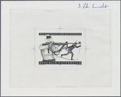 Thematik: Sport-Wintersport / Sport-winter Sports: 1978, Austria. Proof In Black For The Issue "Biat - Winter (Other)