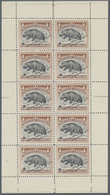 (*) Thematik: Tiere, Fauna / Animals, Fauna: 1892, Liberia. Miniature Sheet Of 10 For $1 Stamp Showing " - Other & Unclassified