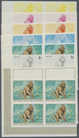 ** Thematik: Tiere-Affen / Animals-monkeys: 1968, Guinea. Extraordinary Progressive Color Proof (8 Phas - Singes