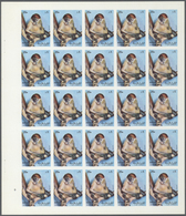 ** Thematik: Tiere-Affen / Animals-monkeys: 1972. Sharjah. Progressive Proof (5 Phases) In Complete She - Monkeys